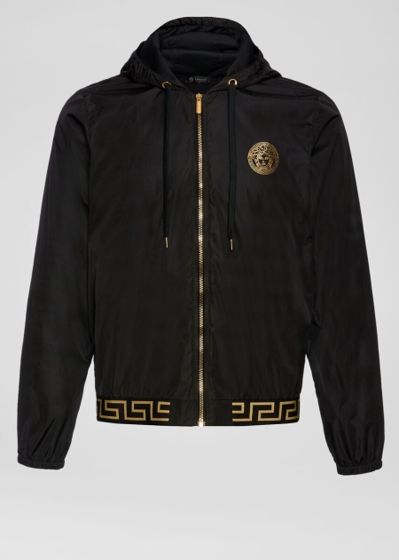 Jachete Versace Greek Key and Logo gym Barbati | MFRTIEY-67